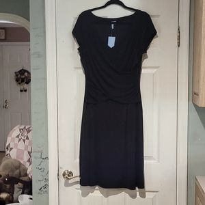 Little black dress with hidden shapewear